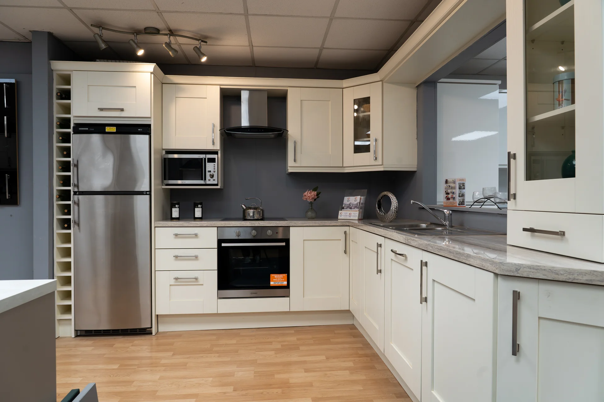 Kitchen display at the Kitchens Direct Belgard showroom